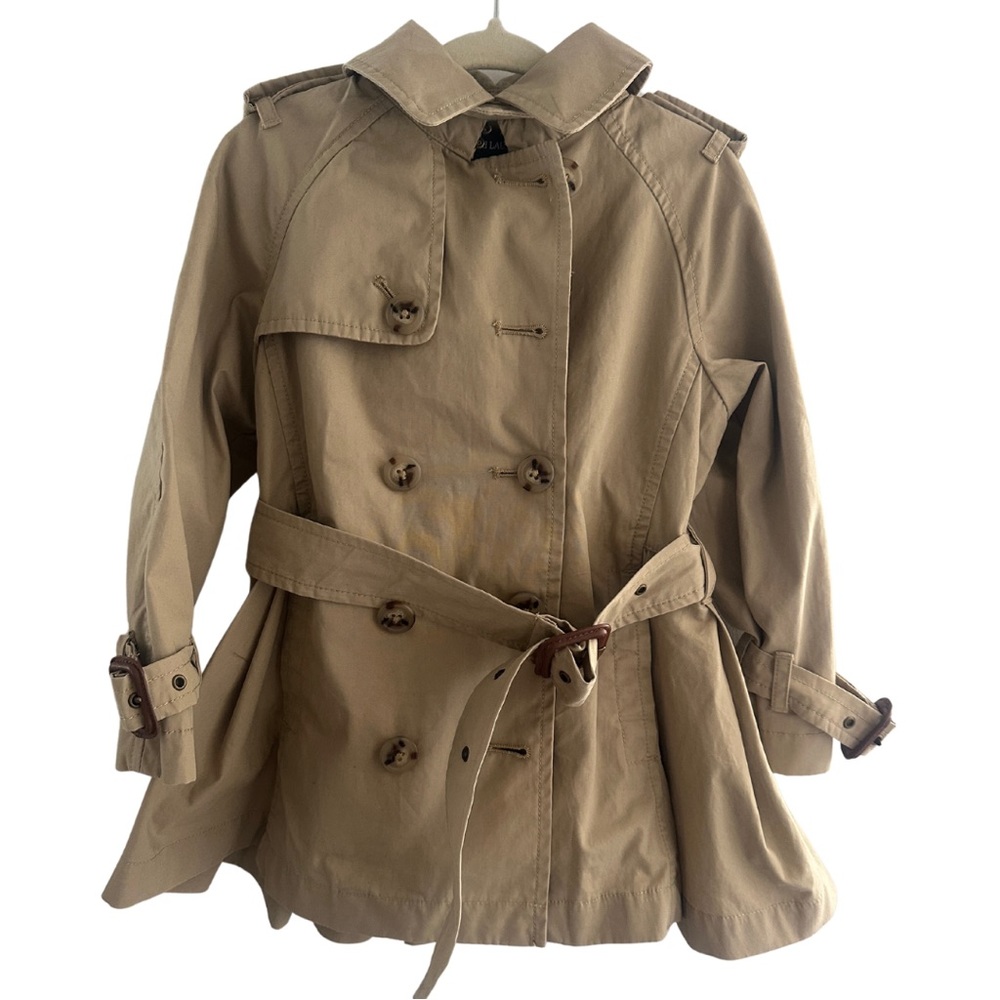 Ralph Lauren Toddler Trench Coat - Beige - Water Resistant - Like New